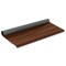 Lineco Leather Book Cloth - 17&#x22; x 19&#x22;, Gloss Brown, Rolled Sheet